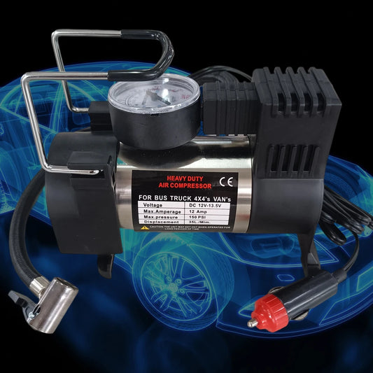 AutoGearHub (™)DC 12V 150PSI Mini Air Compressor