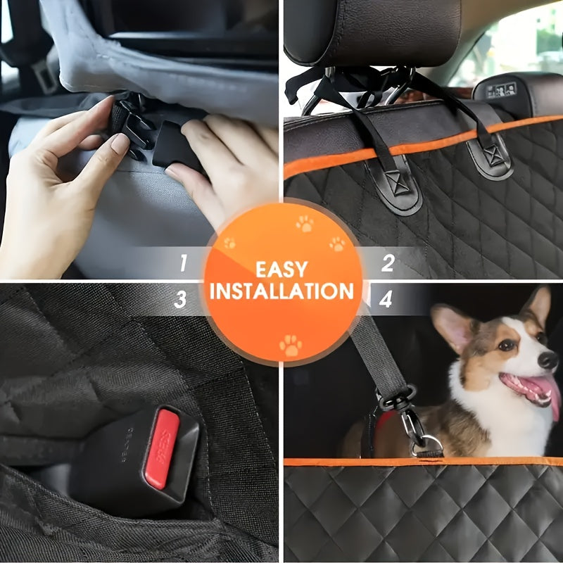 AutoGearHub (™)Heavy Duty Dog Car Seat Cover Hammock