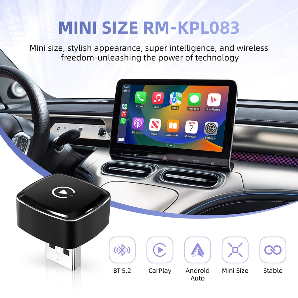 AutoGearHub (™) Smallest LEXXSON Wireless CarPlay Adapter