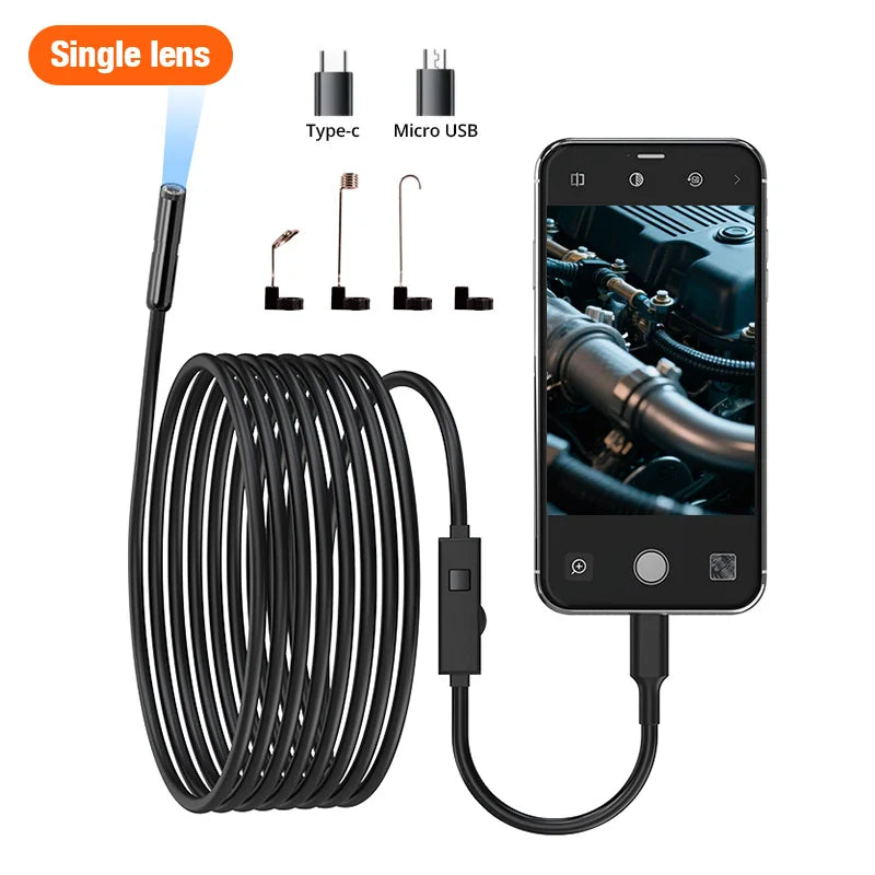 AutoGearHub (™)KERUI Single/Dual Lens Endoscope Camera
