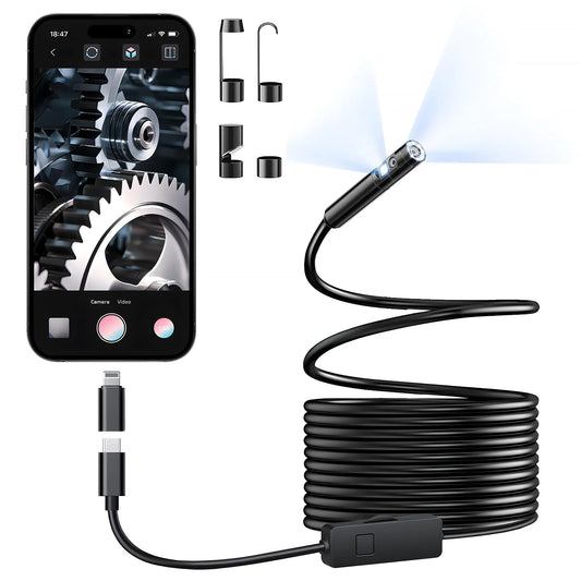 AutoGearHub (™)KERUI Single/Dual Lens Endoscope Camera