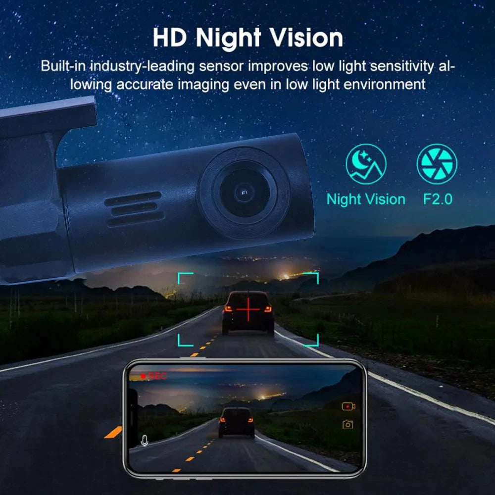 AutoGearHub (™)APP control smart car Wifi DVR Dash camera night vision
