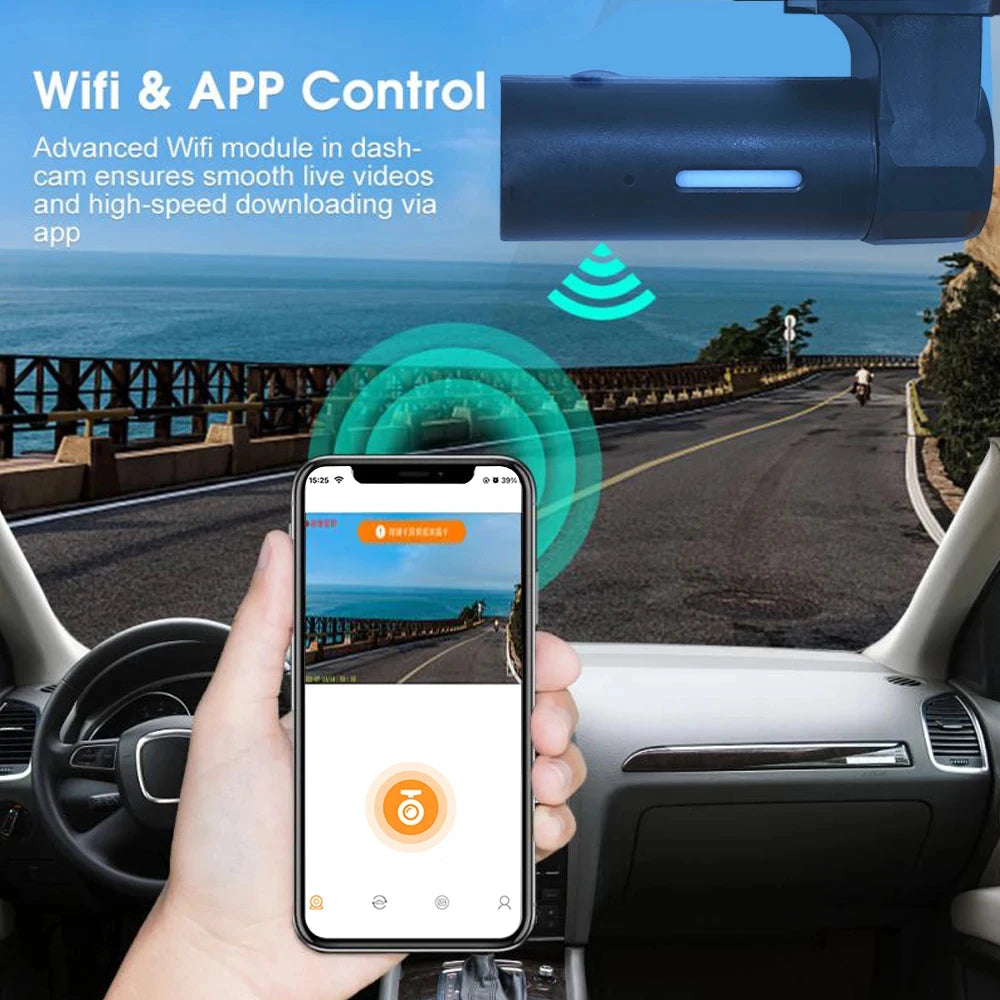 AutoGearHub (™)APP control smart car Wifi DVR Dash camera night vision